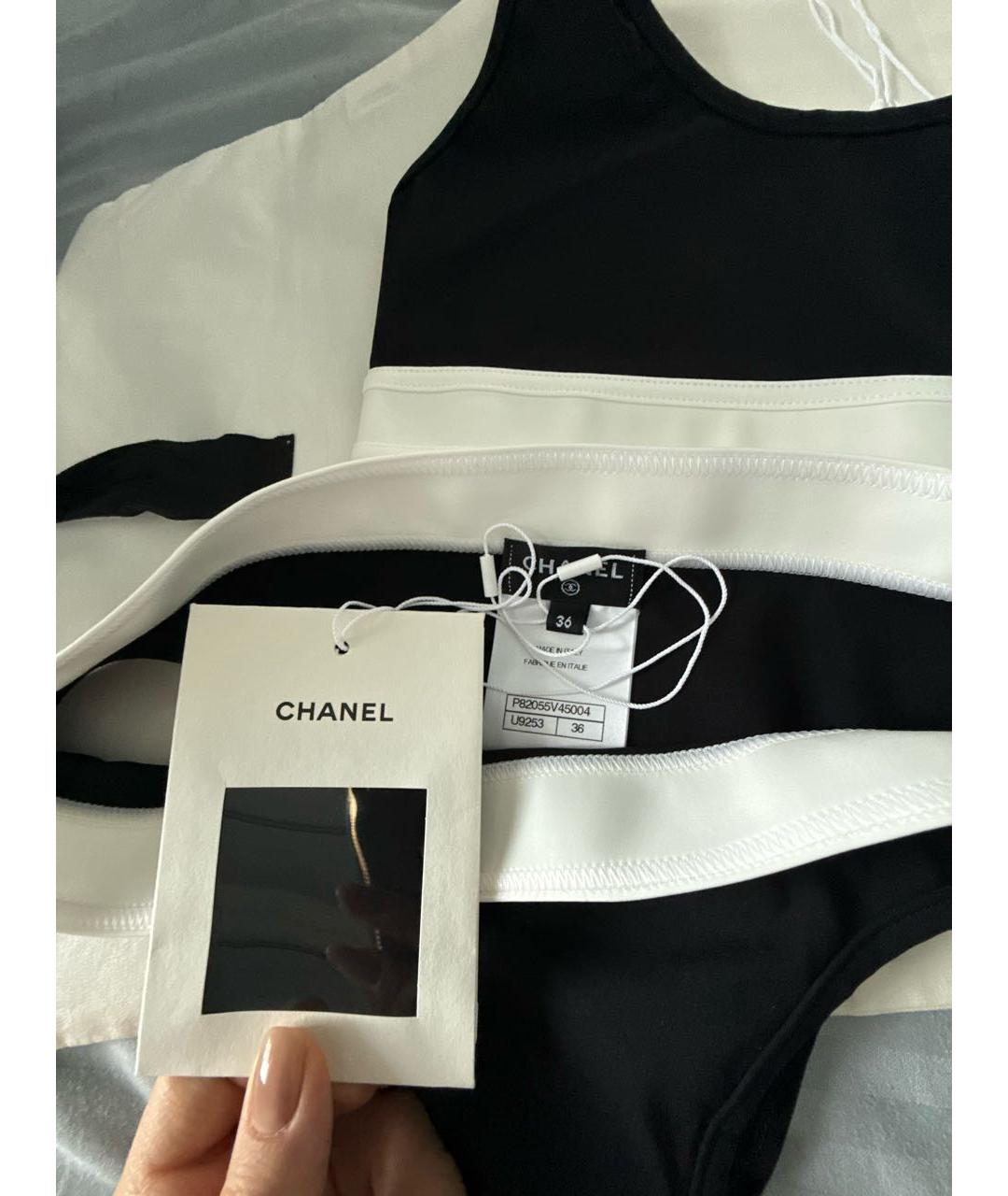 CHANEL Черный полиамидовый купальник, фото 3