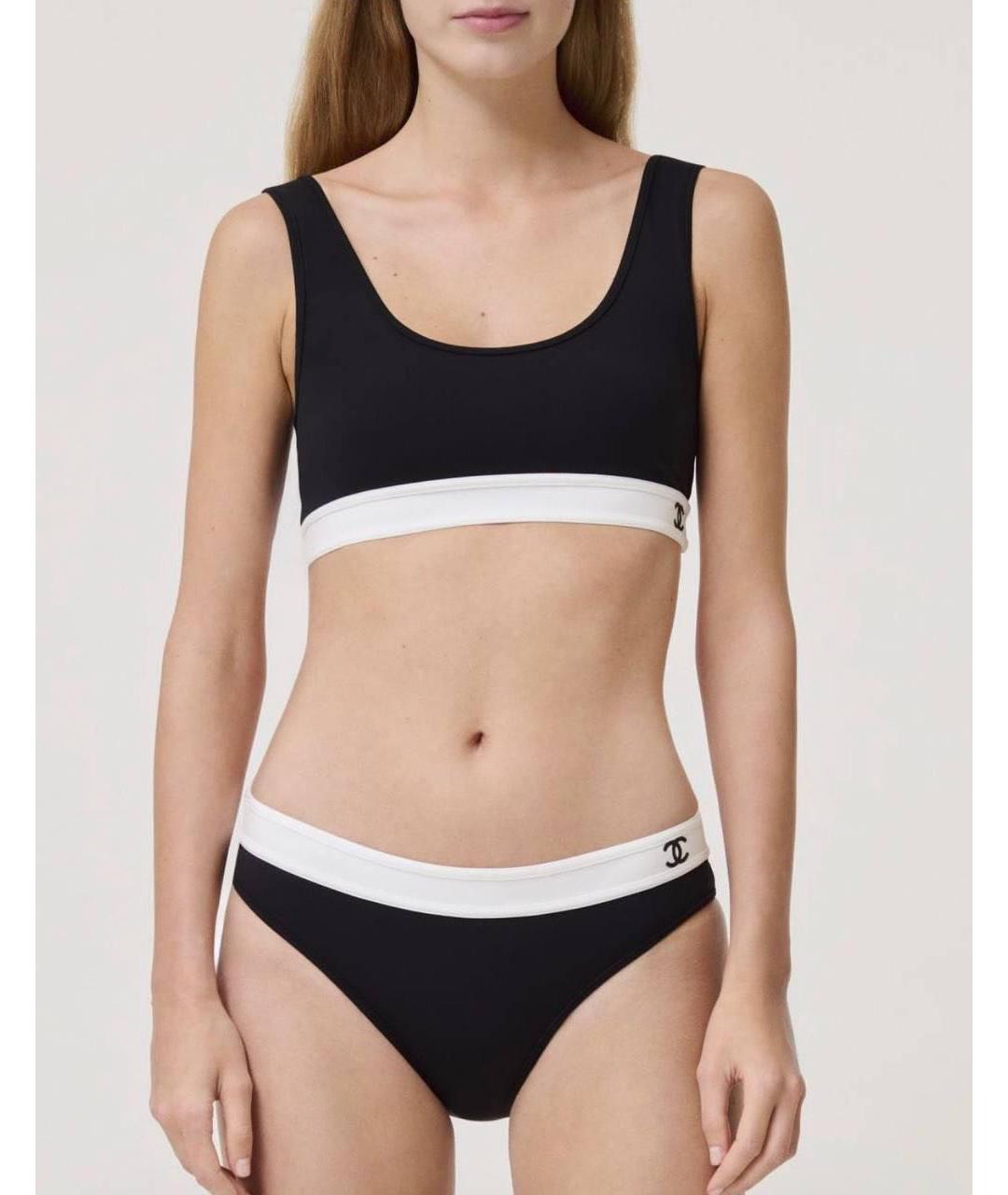 CHANEL Черный полиамидовый купальник, фото 2