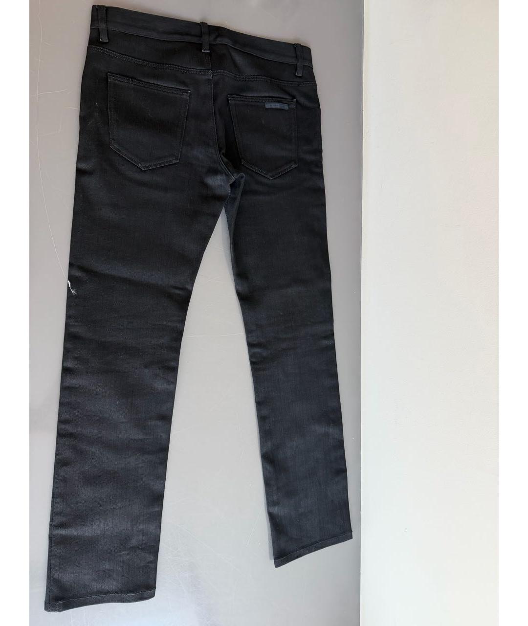 PRADA Черные хлопковые прямые джинсы, фото 2