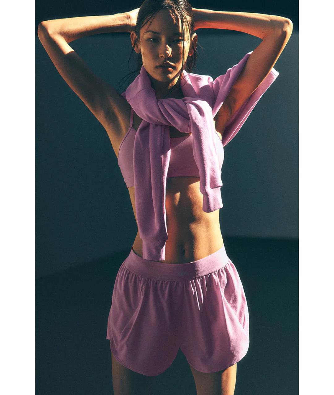 ALO YOGA Розовые шорты, фото 2