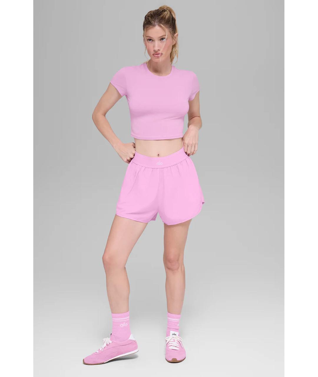ALO YOGA Розовые шорты, фото 6