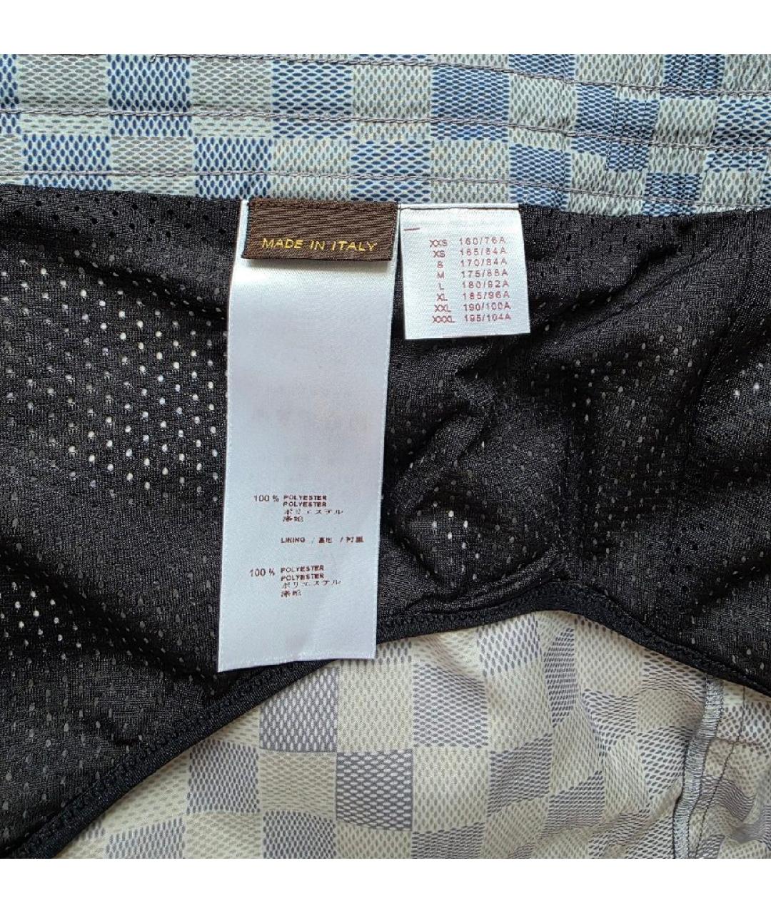 LOUIS VUITTON Голубые полиэстеровые шорты, фото 3