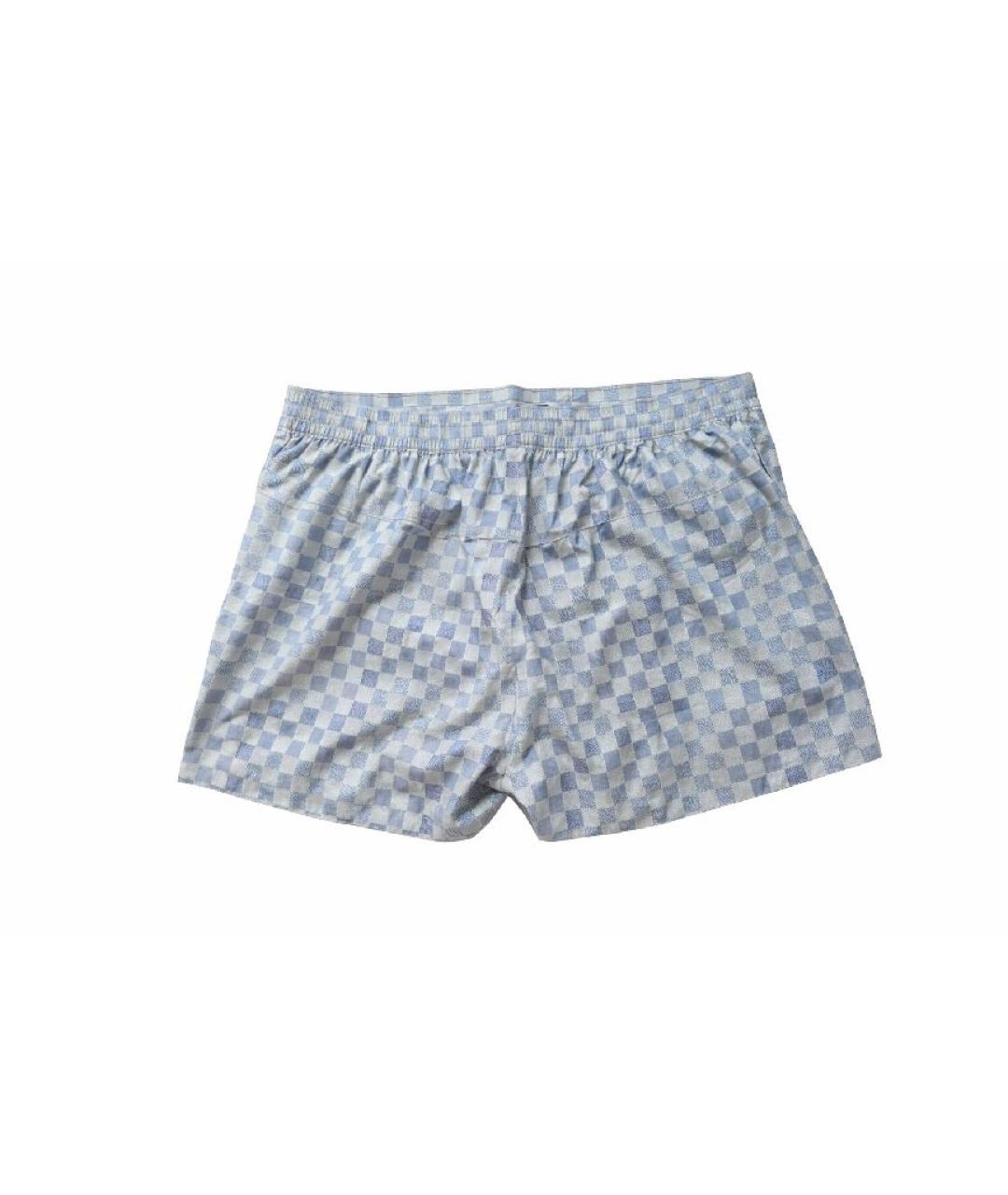 LOUIS VUITTON Голубые полиэстеровые шорты, фото 2