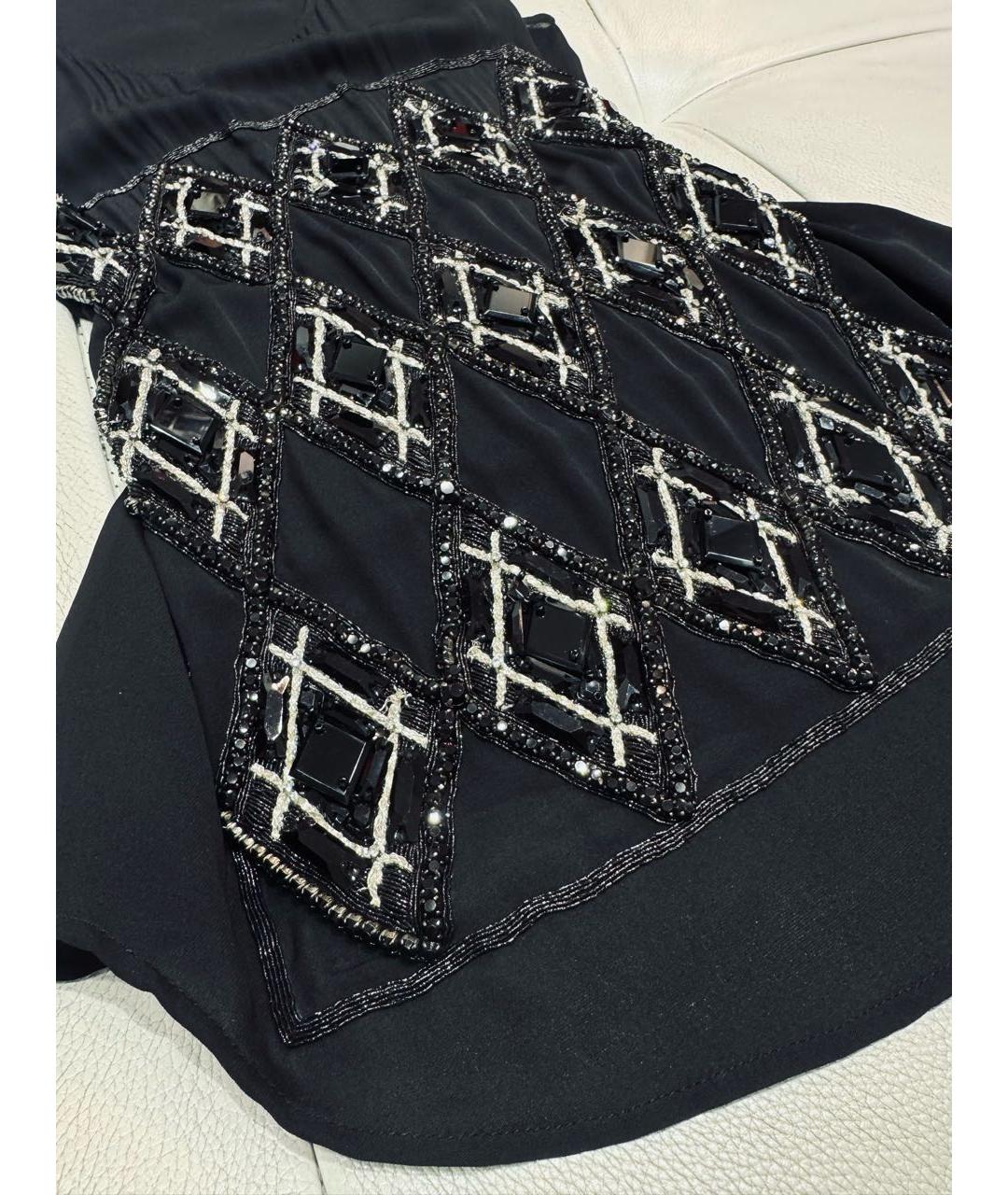 BALMAIN Черная шелковая майка, фото 6