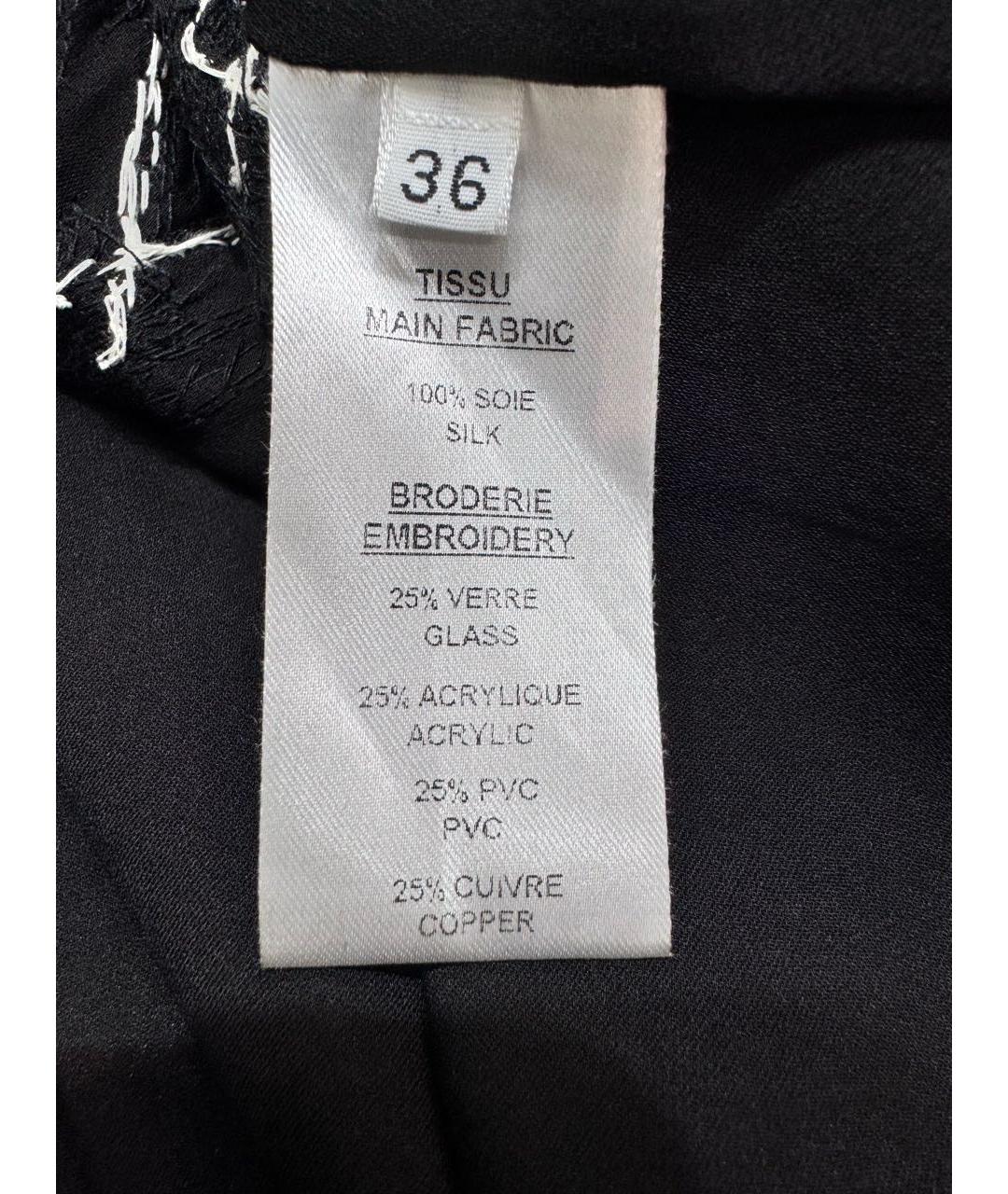 BALMAIN Черная шелковая майка, фото 3