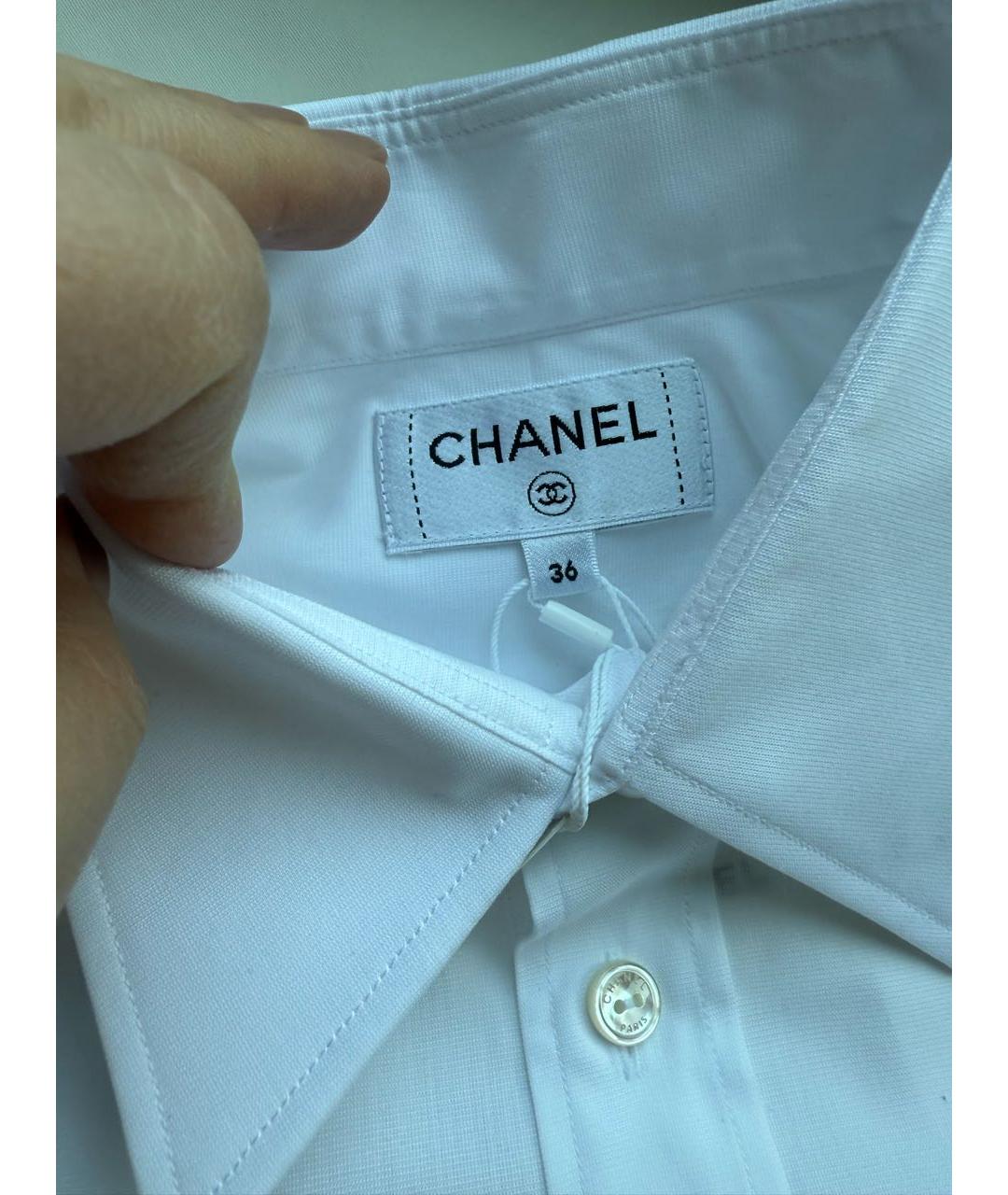 CHANEL Белая хлопковая рубашка, фото 2