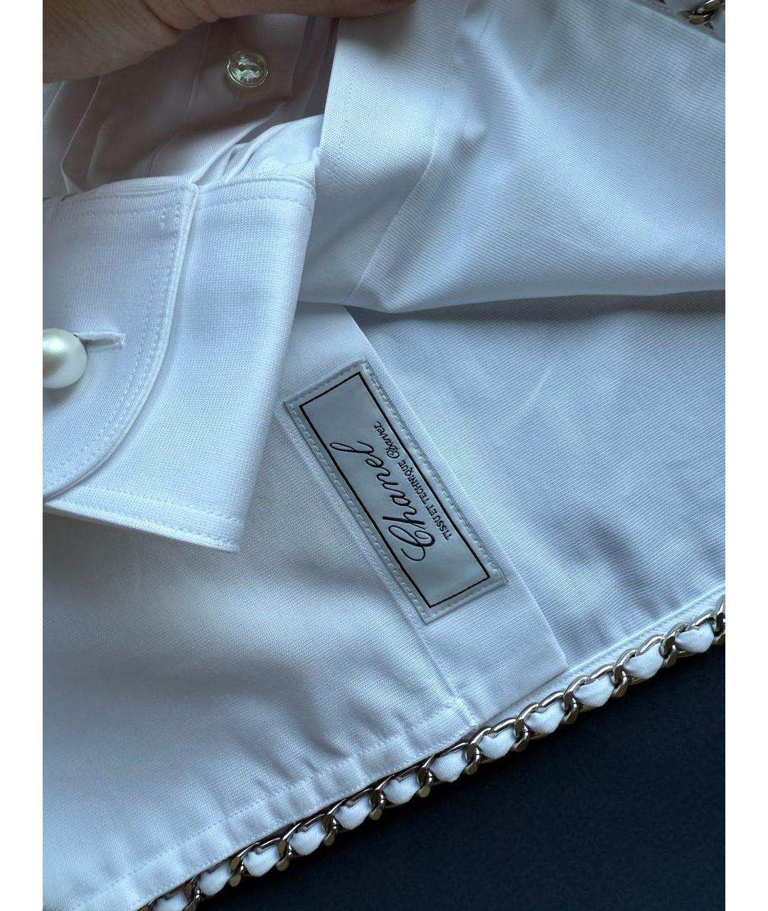CHANEL Белая хлопковая рубашка, фото 3