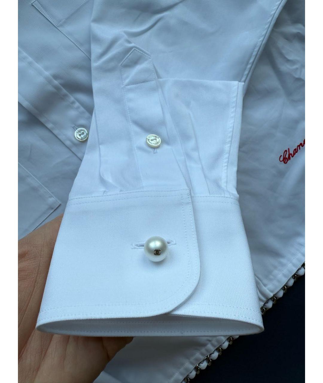 CHANEL Белая хлопковая рубашка, фото 4