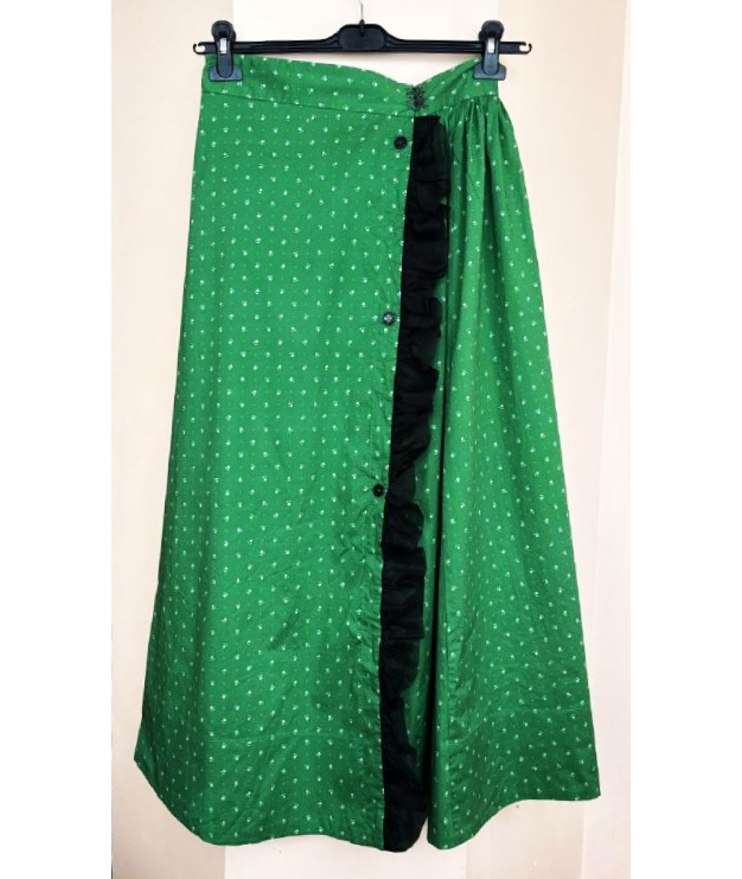 ULYANA SERGEENKO Зеленый хлопковый костюм с юбками, фото 2