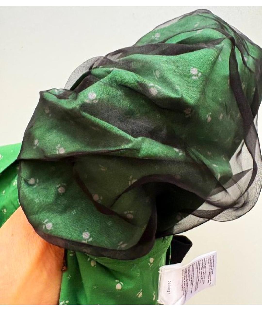 ULYANA SERGEENKO Зеленый хлопковый костюм с юбками, фото 5