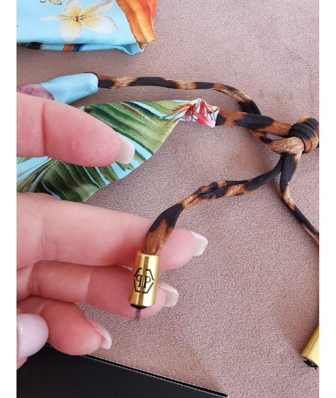 PHILIPP PLEIN Мульти полиэстеровый купальник, фото 3