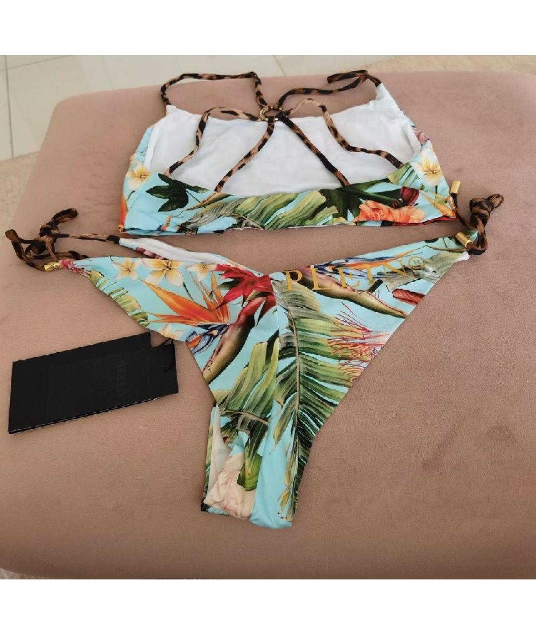 PHILIPP PLEIN Мульти полиэстеровый купальник, фото 4