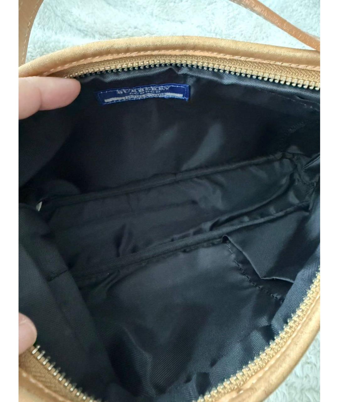 BURBERRY Голубая деним сумка с короткими ручками, фото 8