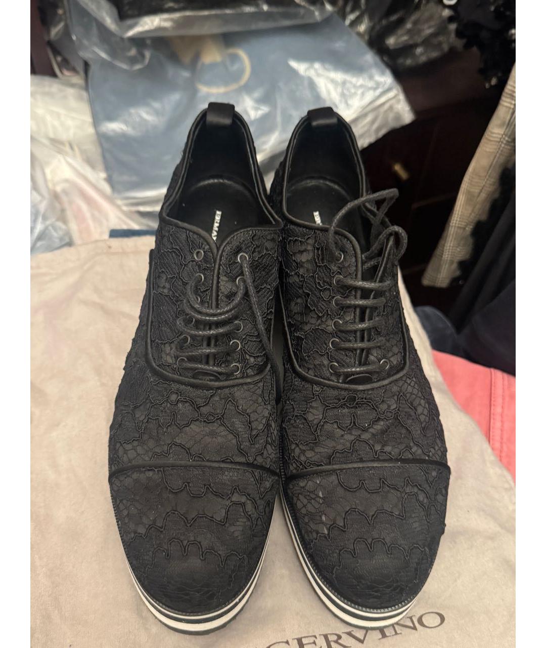 ERMANNO SCERVINO Черные кожаные туфли, фото 2