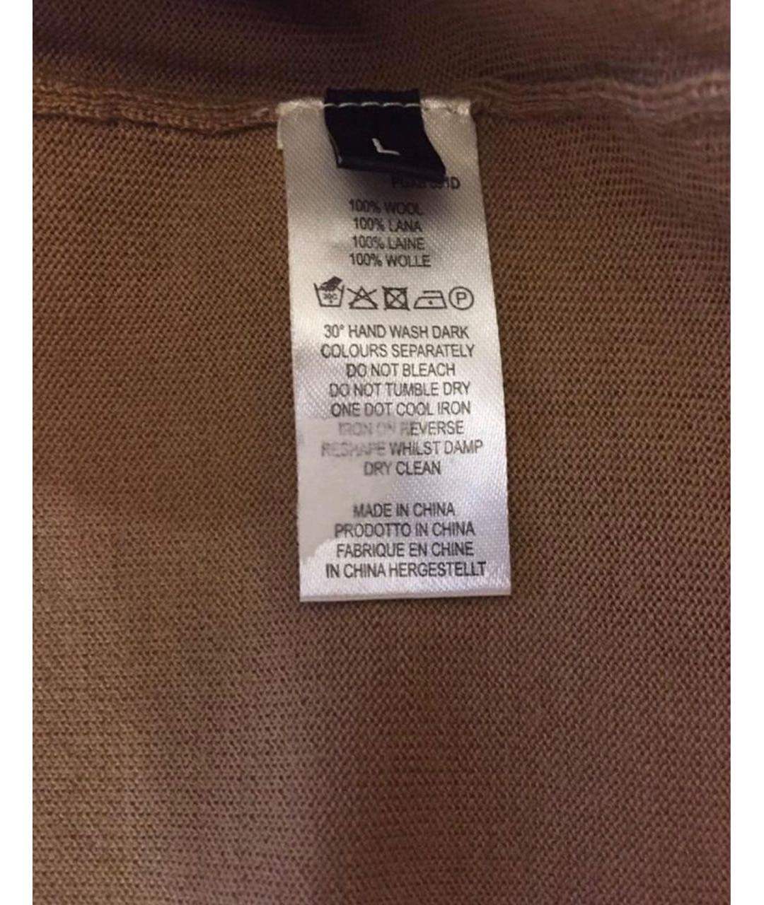 PAUL SMITH Бежевое шерстяное повседневное платье, фото 4