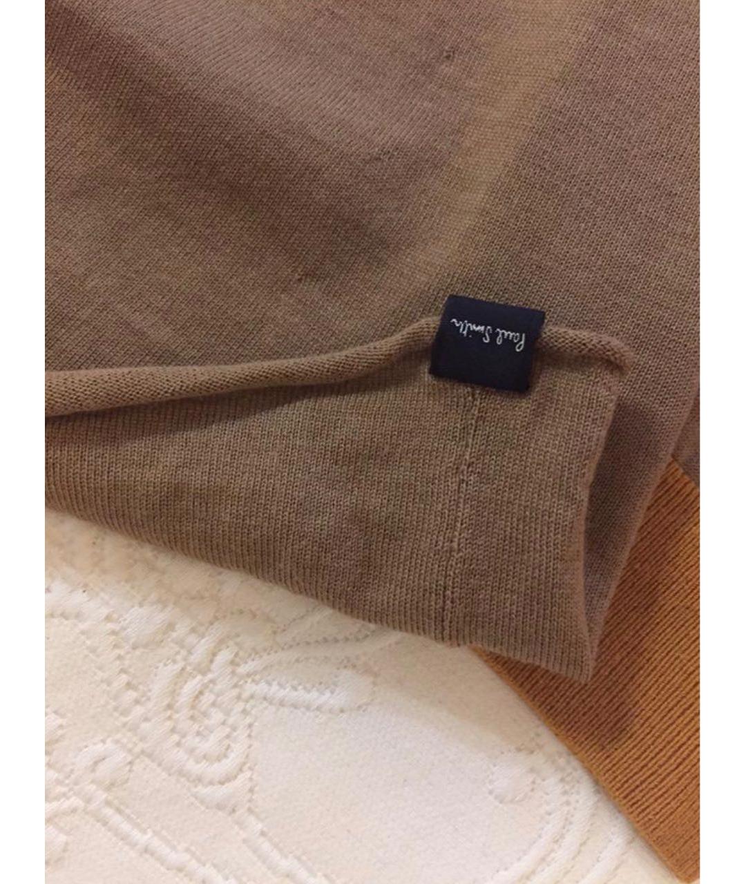 PAUL SMITH Бежевое шерстяное повседневное платье, фото 3