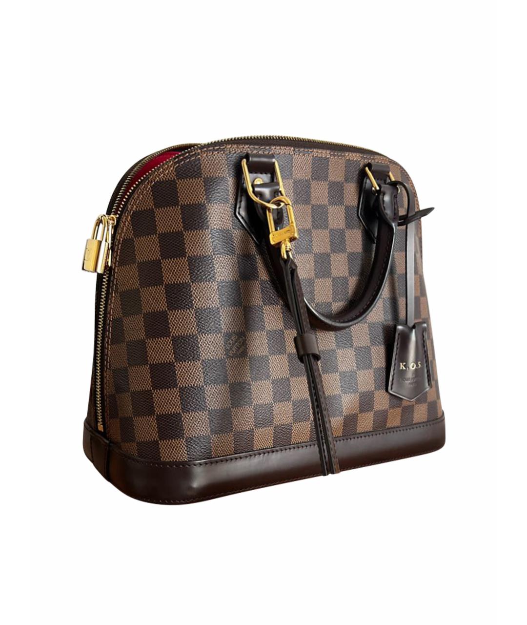 LOUIS VUITTON Коричневая кожаная сумка тоут, фото 1