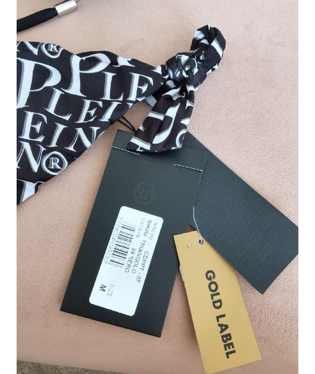 PHILIPP PLEIN Черный полиэстеровый купальник, фото 4