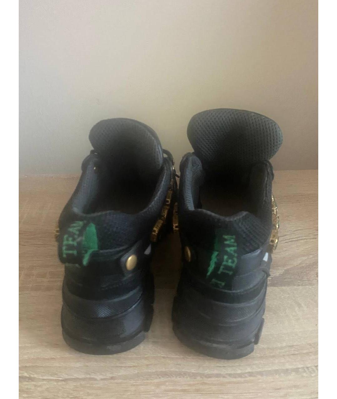 GUCCI Черные кожаные кроссовки, фото 3