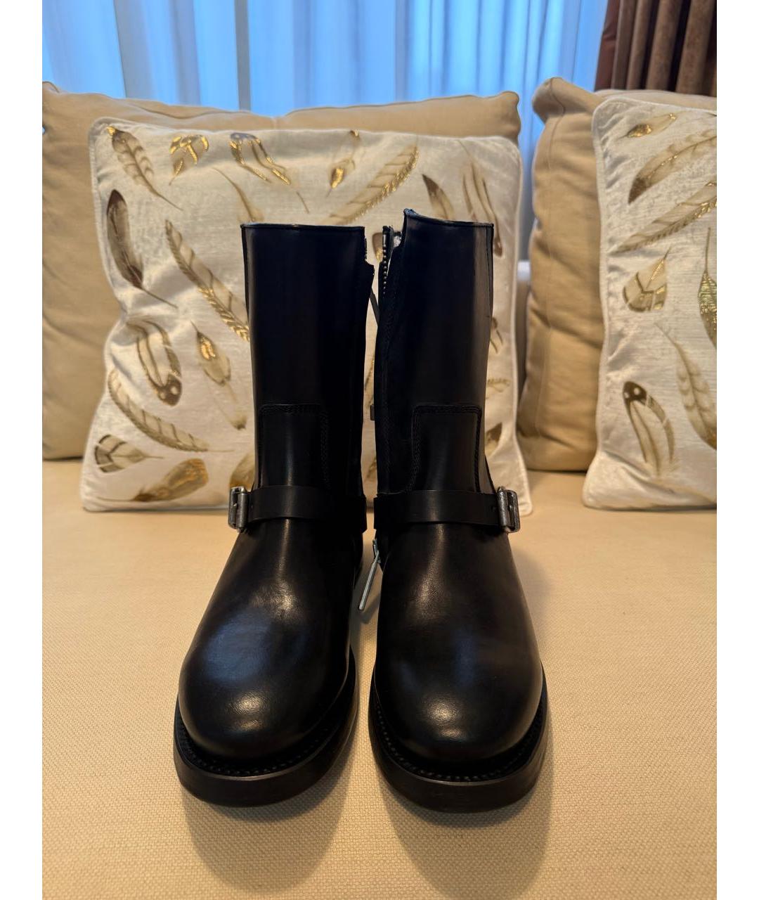 DSQUARED2 Черные кожаные ботинки, фото 2