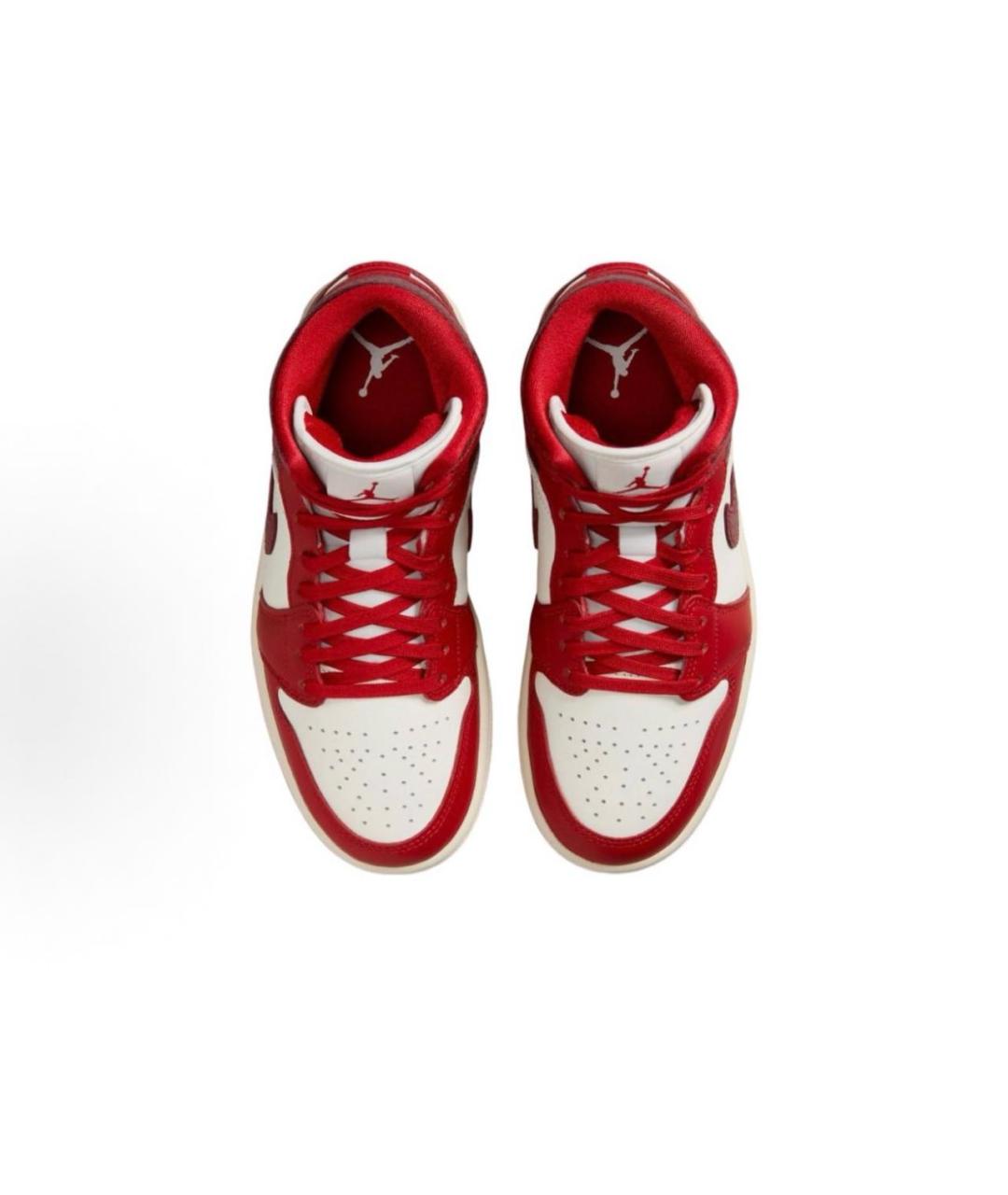 JORDAN Красные кроссовки из искусственной кожи, фото 5