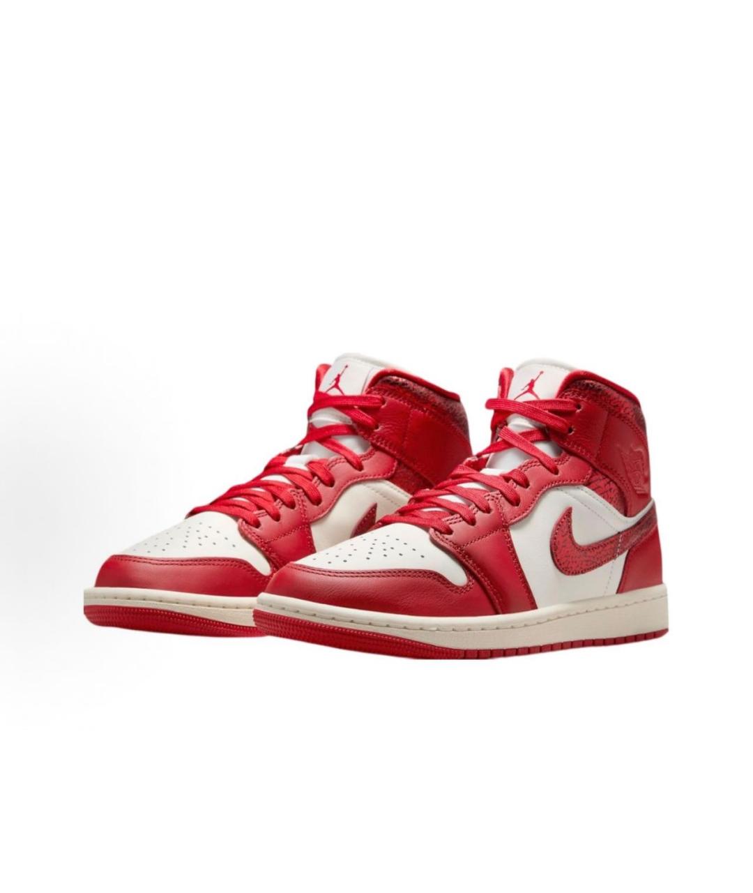 JORDAN Красные кроссовки из искусственной кожи, фото 3