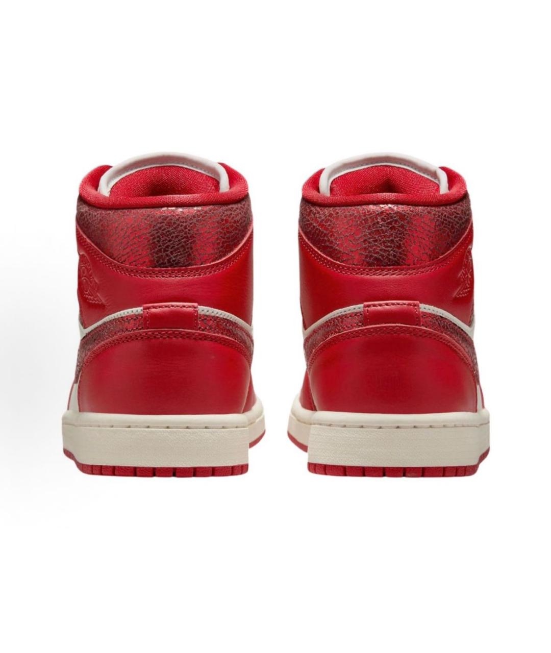 JORDAN Красные кроссовки из искусственной кожи, фото 4