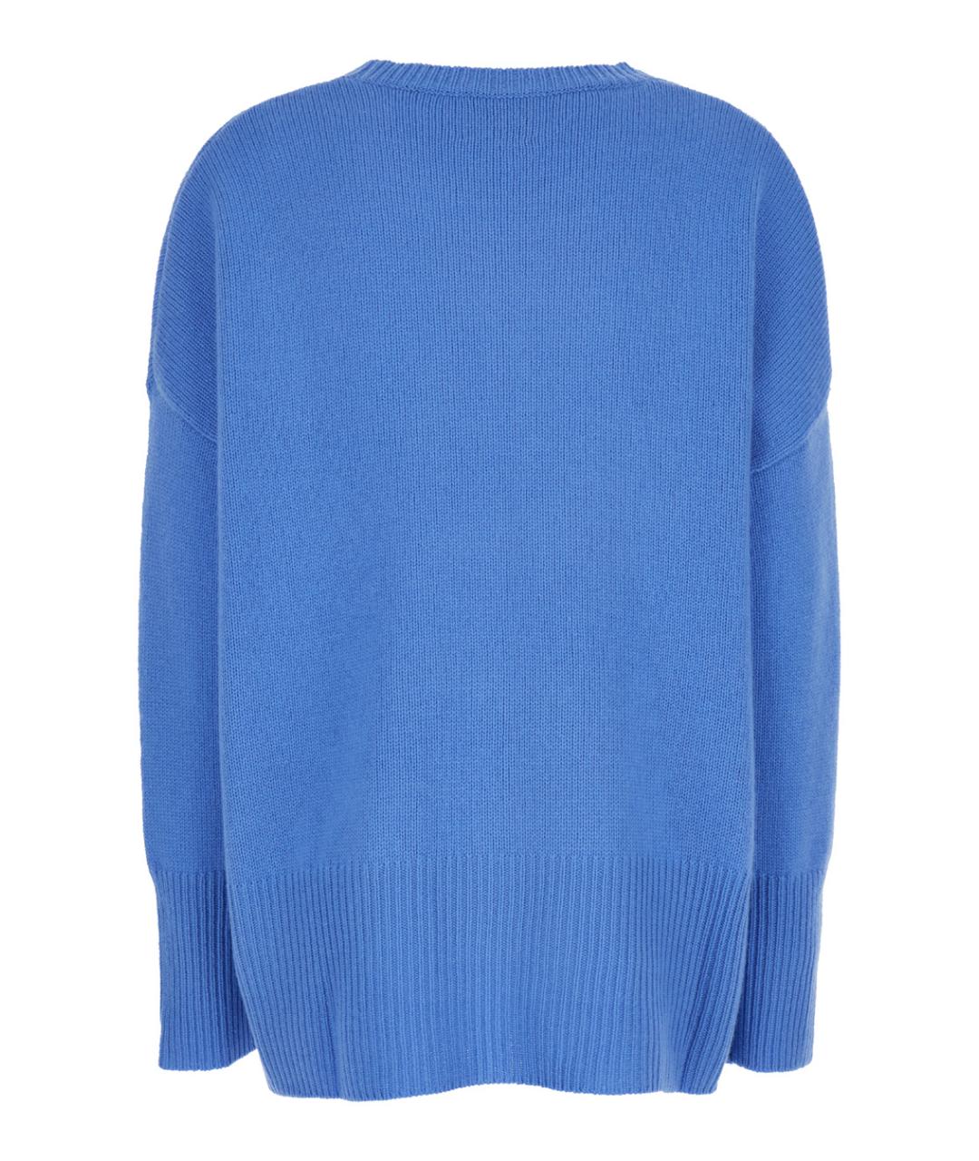 PLAIN Синий кашемировый джемпер / свитер, фото 2