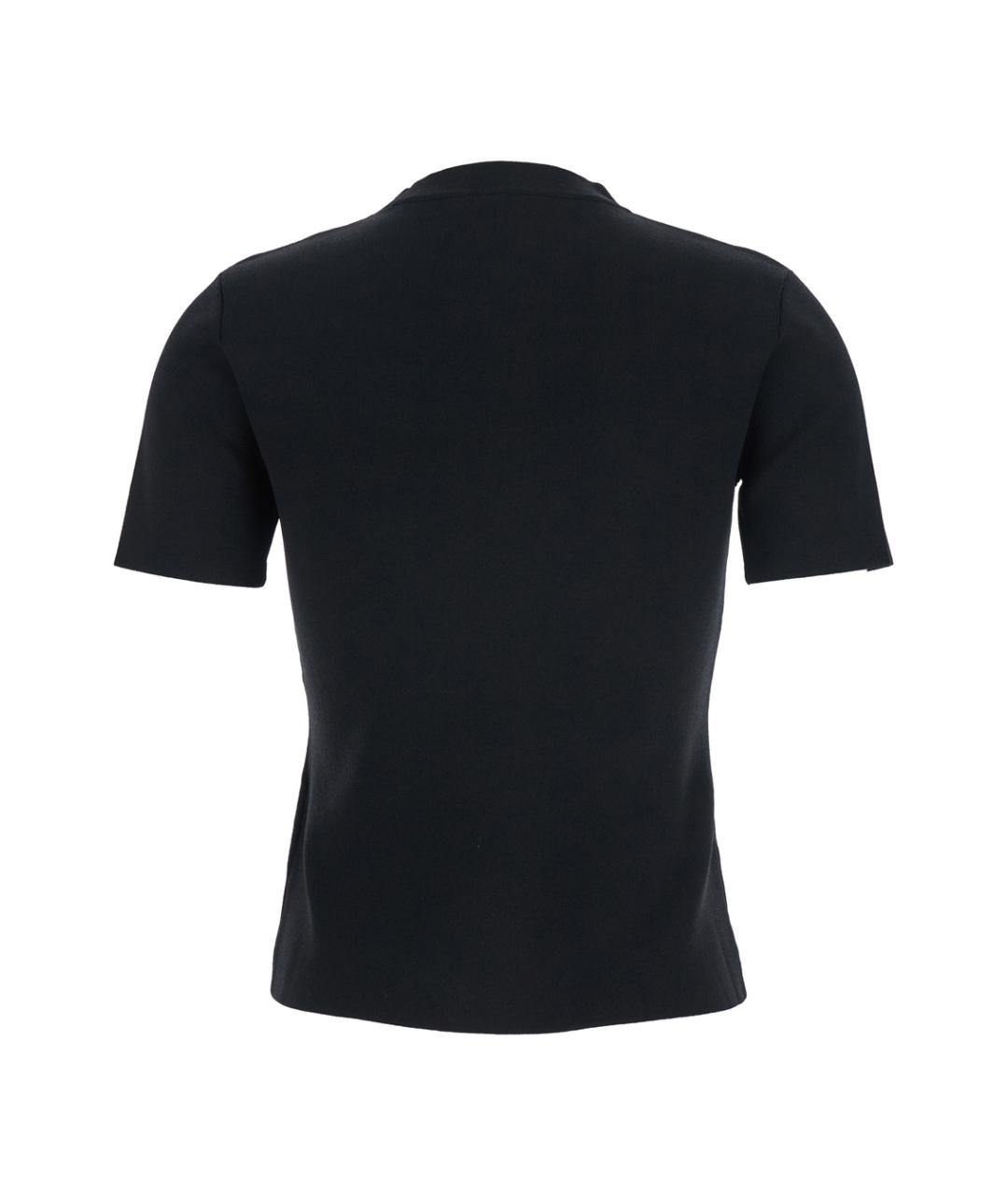 MAXMARA PURE Черная вискозная футболка, фото 2