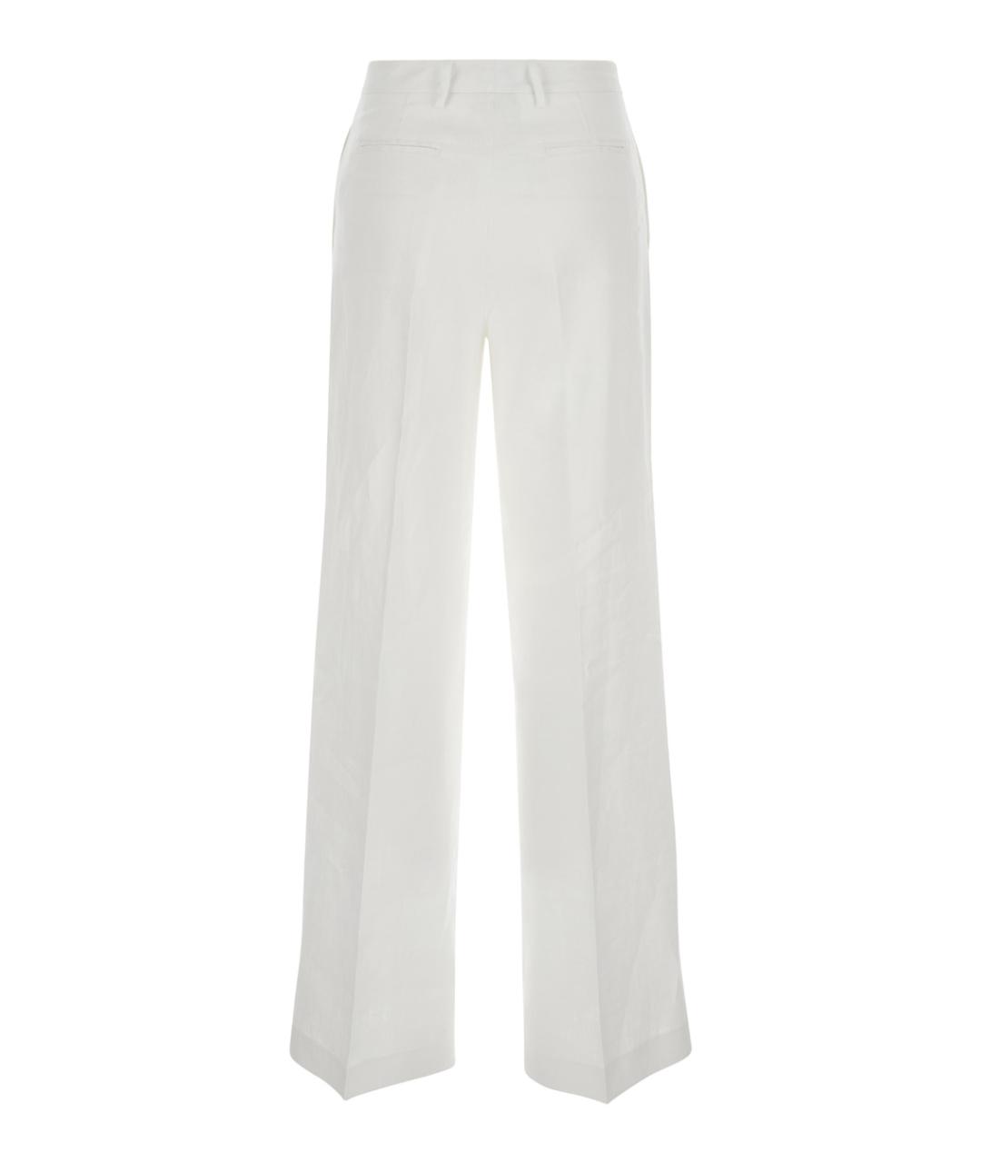 PLAIN Белые прямые брюки, фото 4