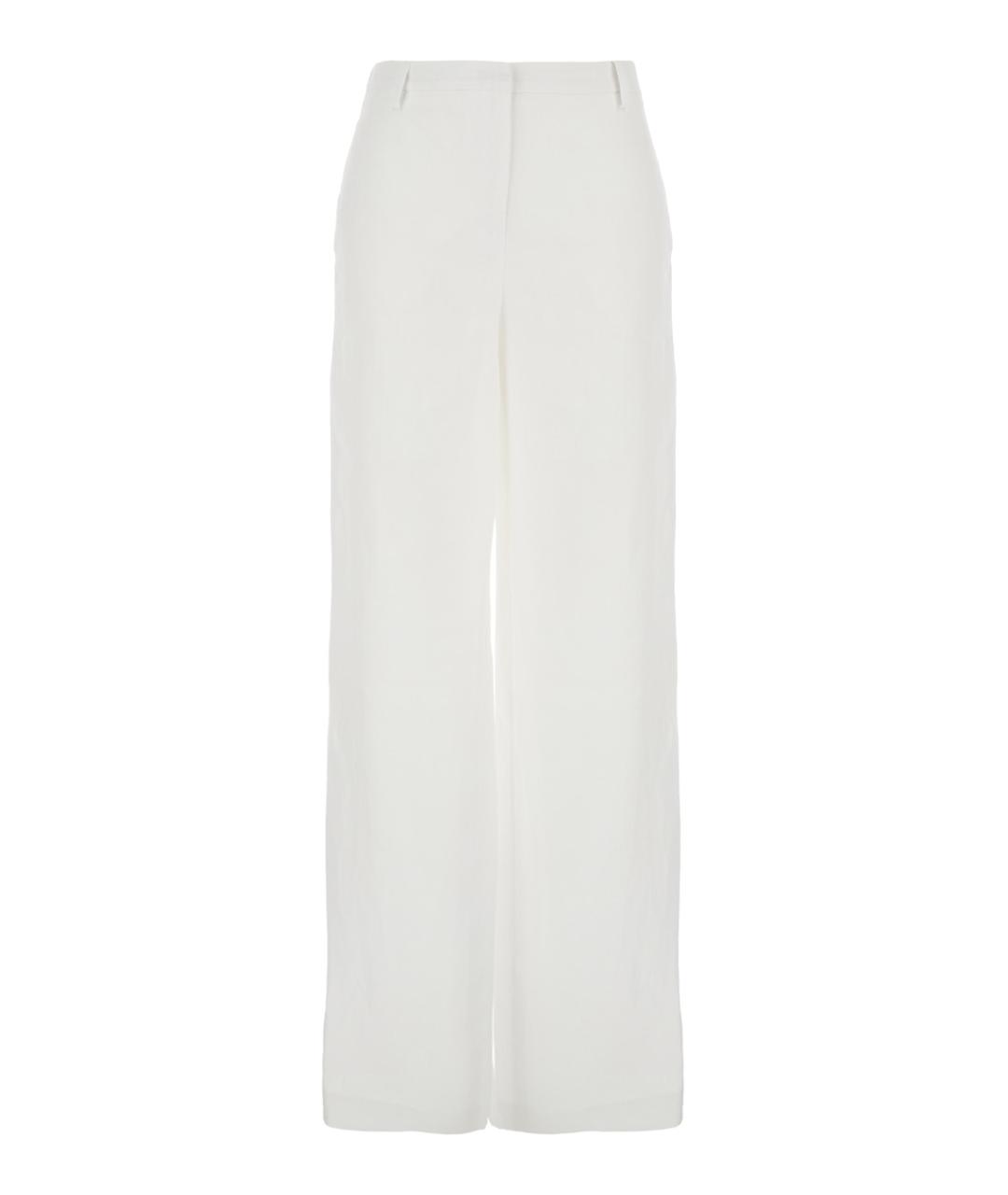PLAIN Белые прямые брюки, фото 1