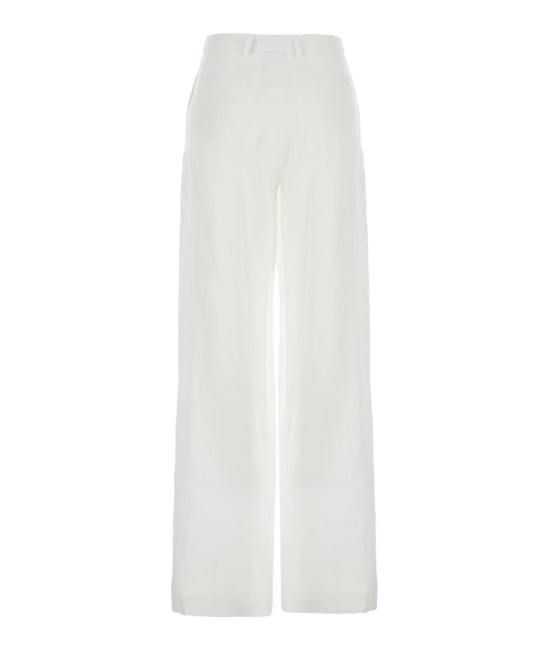 PLAIN Белые прямые брюки, фото 2