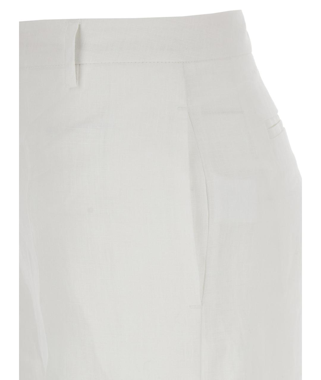 PLAIN Белые прямые брюки, фото 5