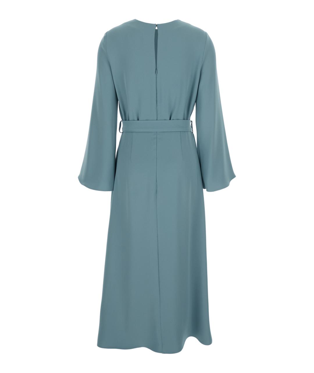 P.A.R.O.S.H. Синее полиэстеровое повседневное платье, фото 2