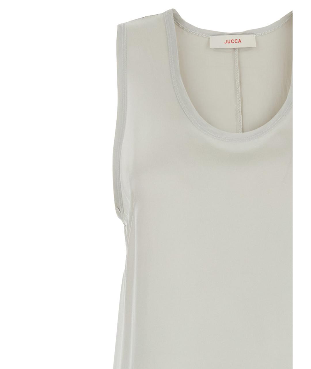 JUCCA Белое вискозное повседневное платье, фото 3