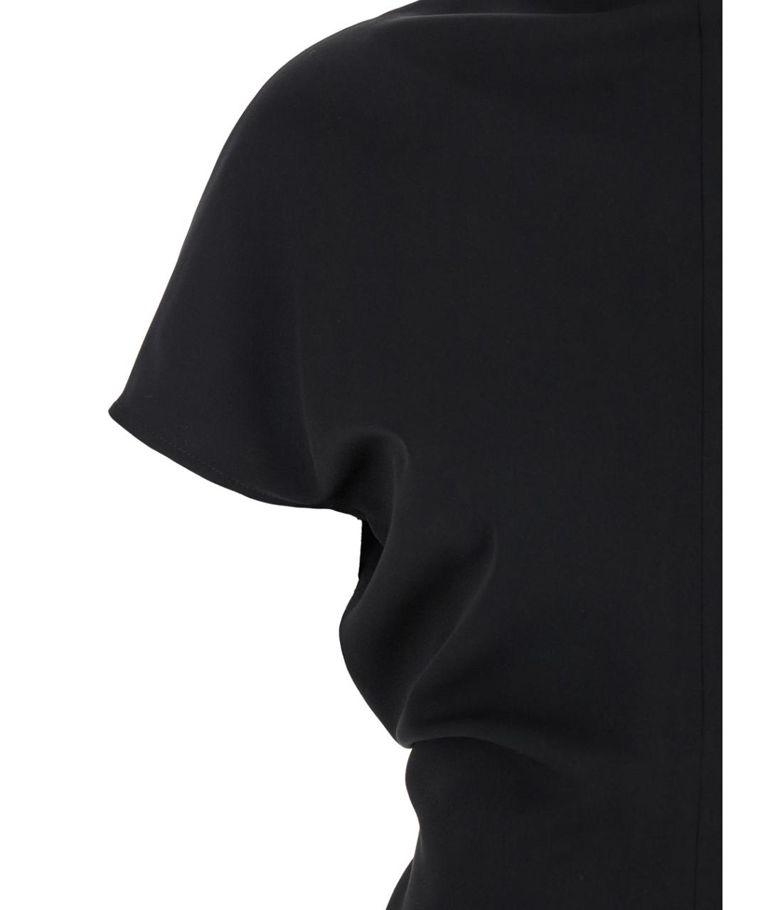 PLAIN Черное полиэстеровое повседневное платье, фото 3