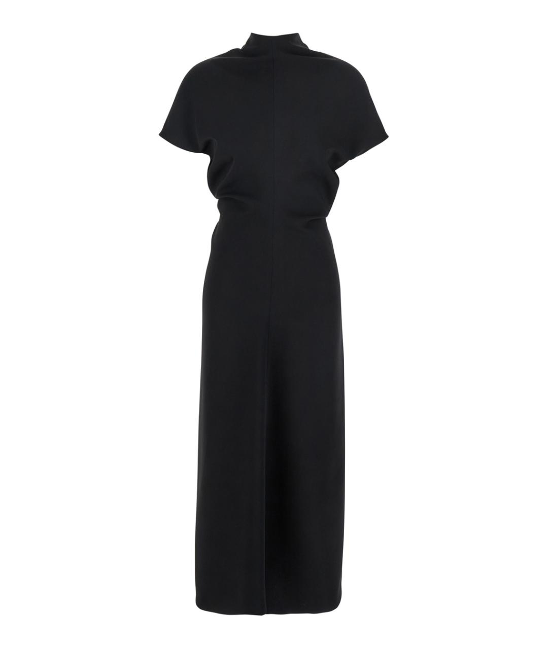 PLAIN Черное полиэстеровое повседневное платье, фото 1