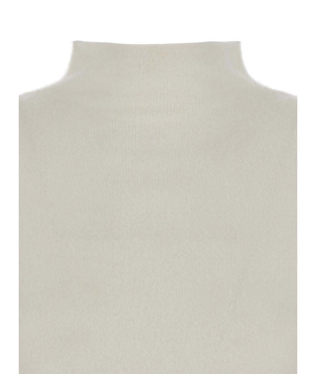 MAXMARA PURE Белый кашемировый джемпер / свитер, фото 3