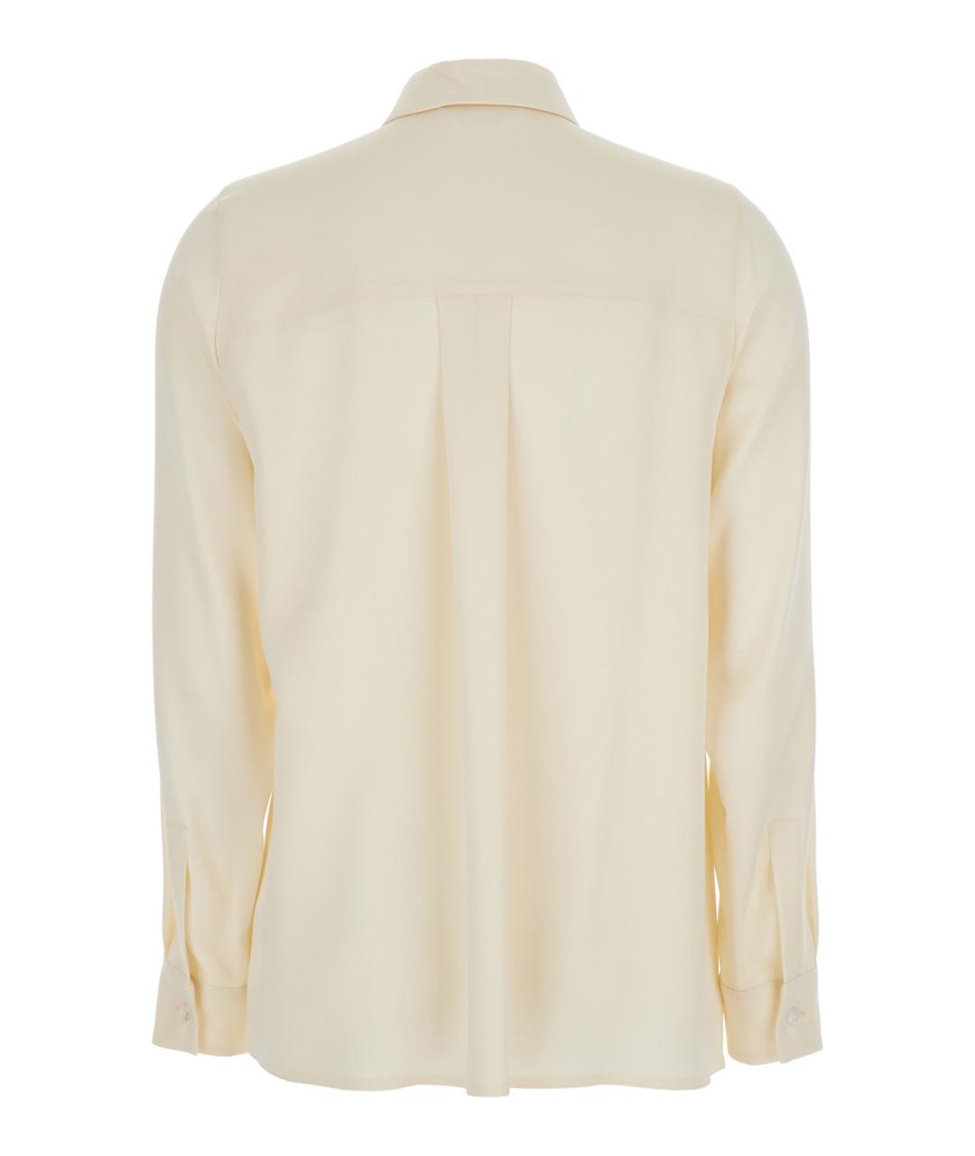 MAXMARA PURE Белая шелковая рубашка, фото 2