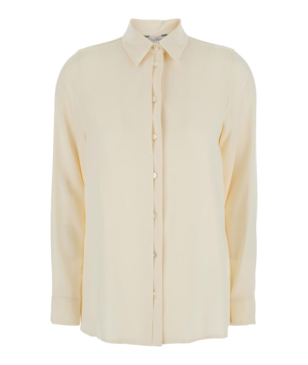 MAXMARA PURE Белая шелковая рубашка, фото 1
