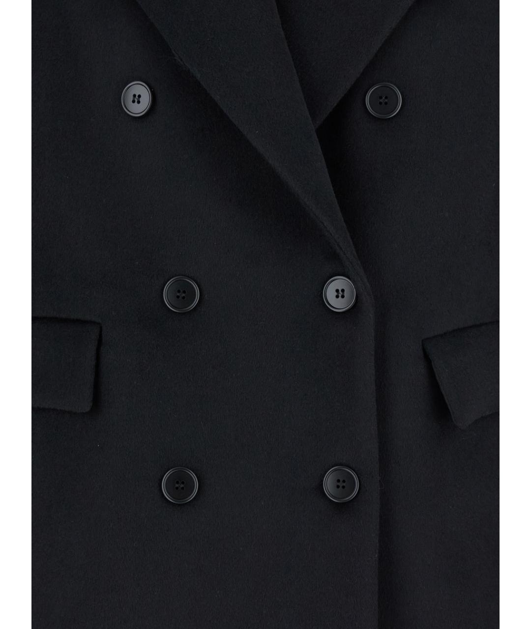 PLAIN Черное шерстяное пальто, фото 3