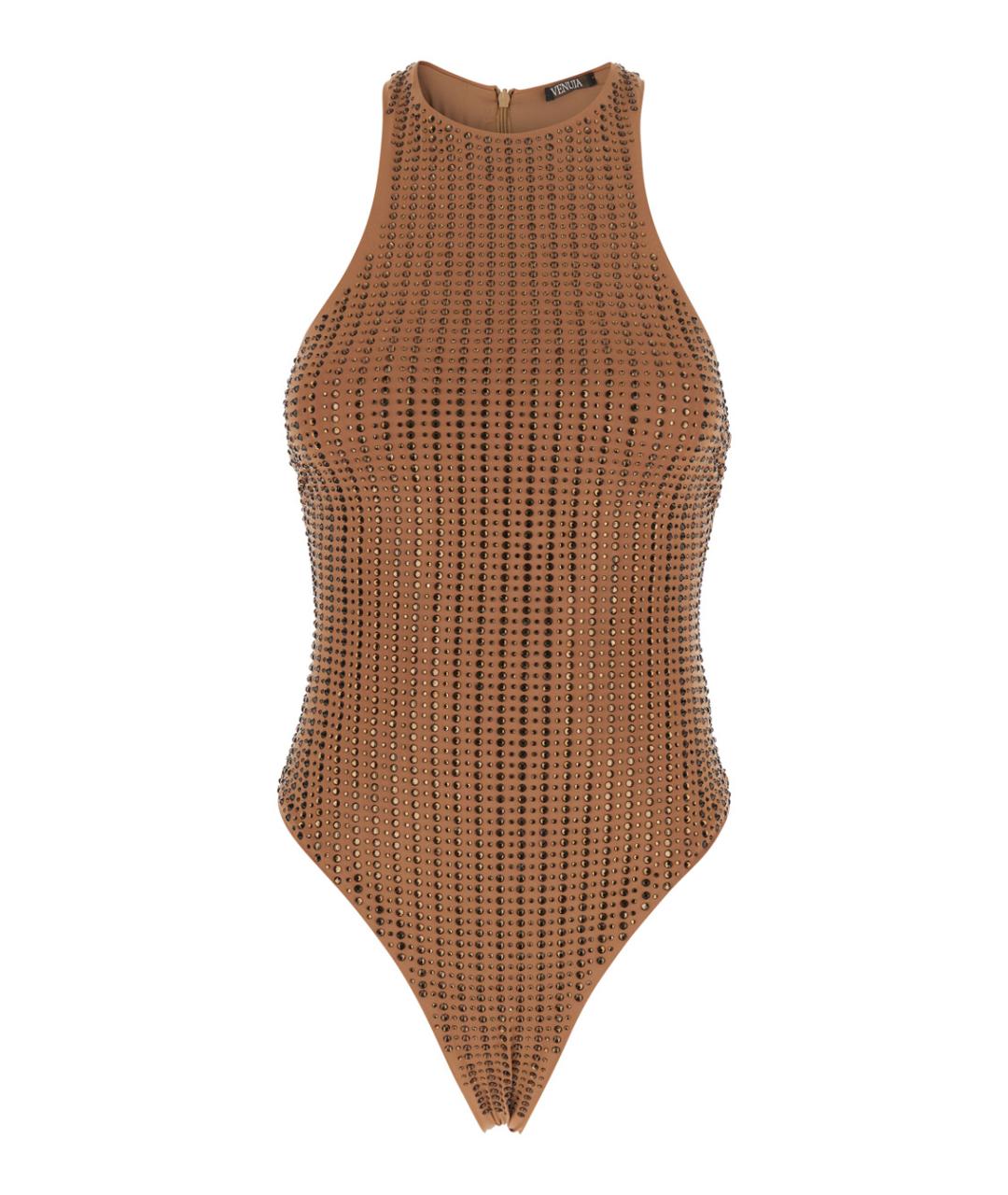 VENUJA Коричневый купальник, фото 1