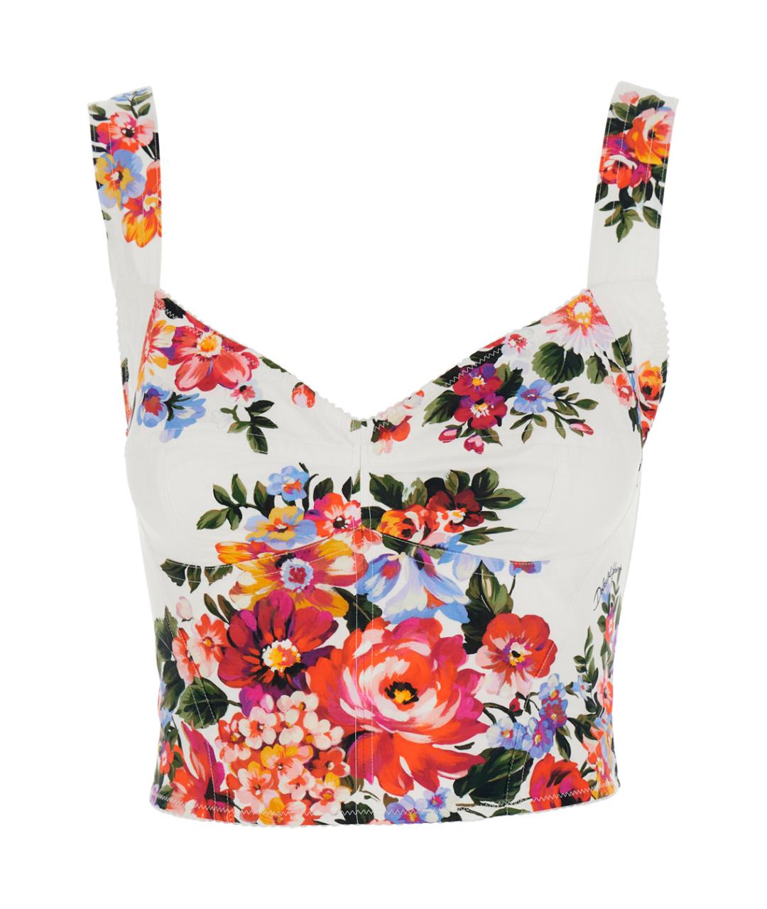 DOLCE&GABBANA Мульти хлопковая майка, фото 1