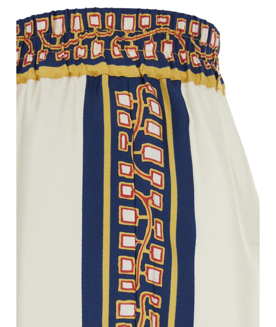 LA DOUBLEJ Мульти шелковые прямые брюки, фото 3