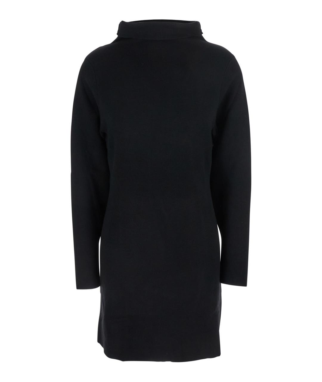 P.A.R.O.S.H. Черное шерстяное повседневное платье, фото 1