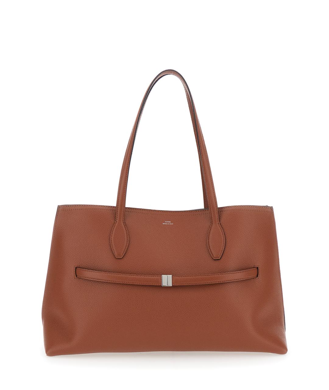 TOTEME Коричневая кожаная сумка тоут, фото 1