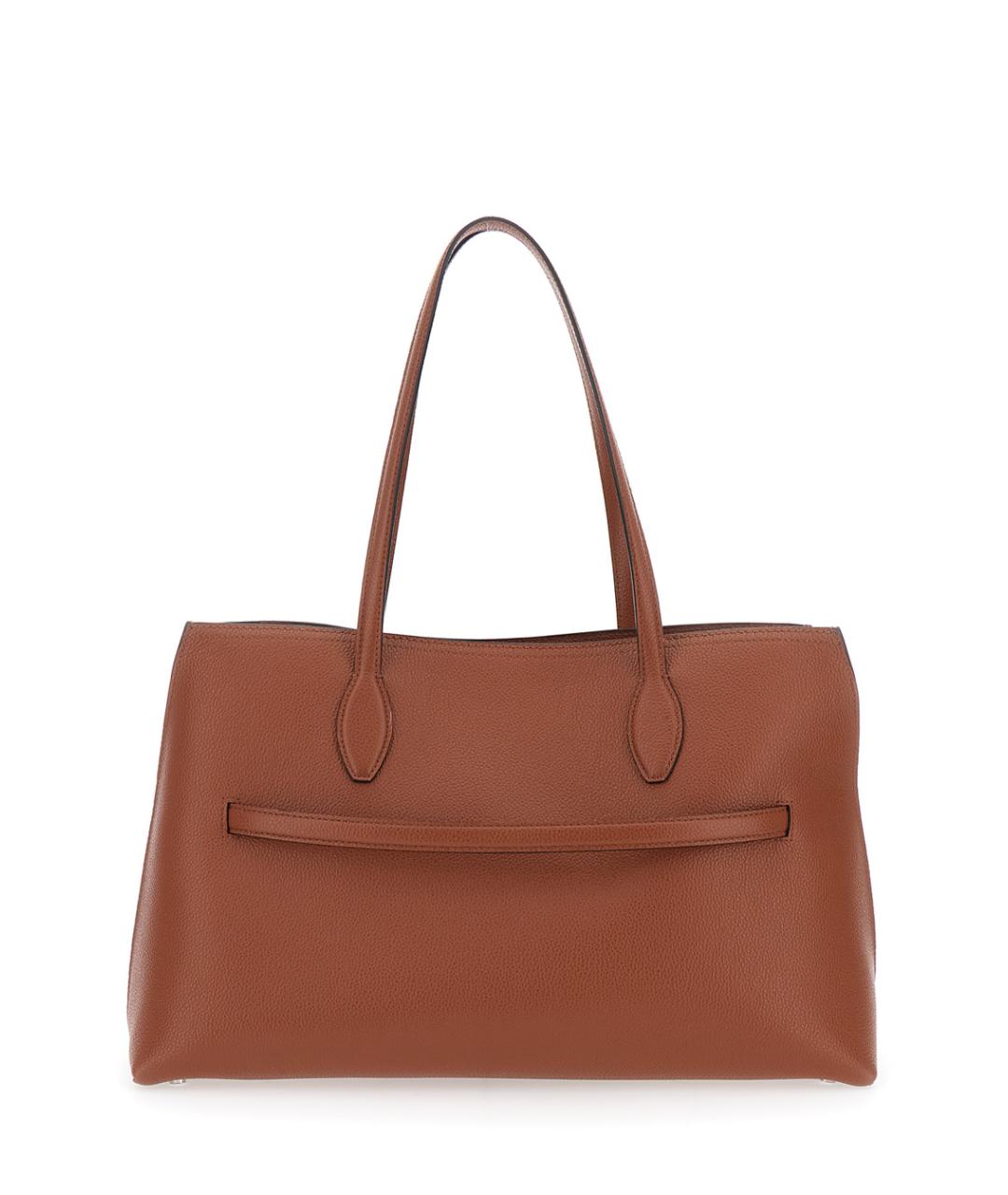 TOTEME Коричневая кожаная сумка тоут, фото 2