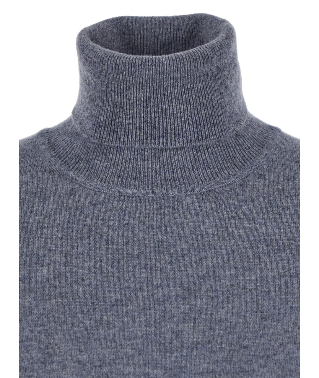 PLAIN Серая кашемировая водолазка, фото 3