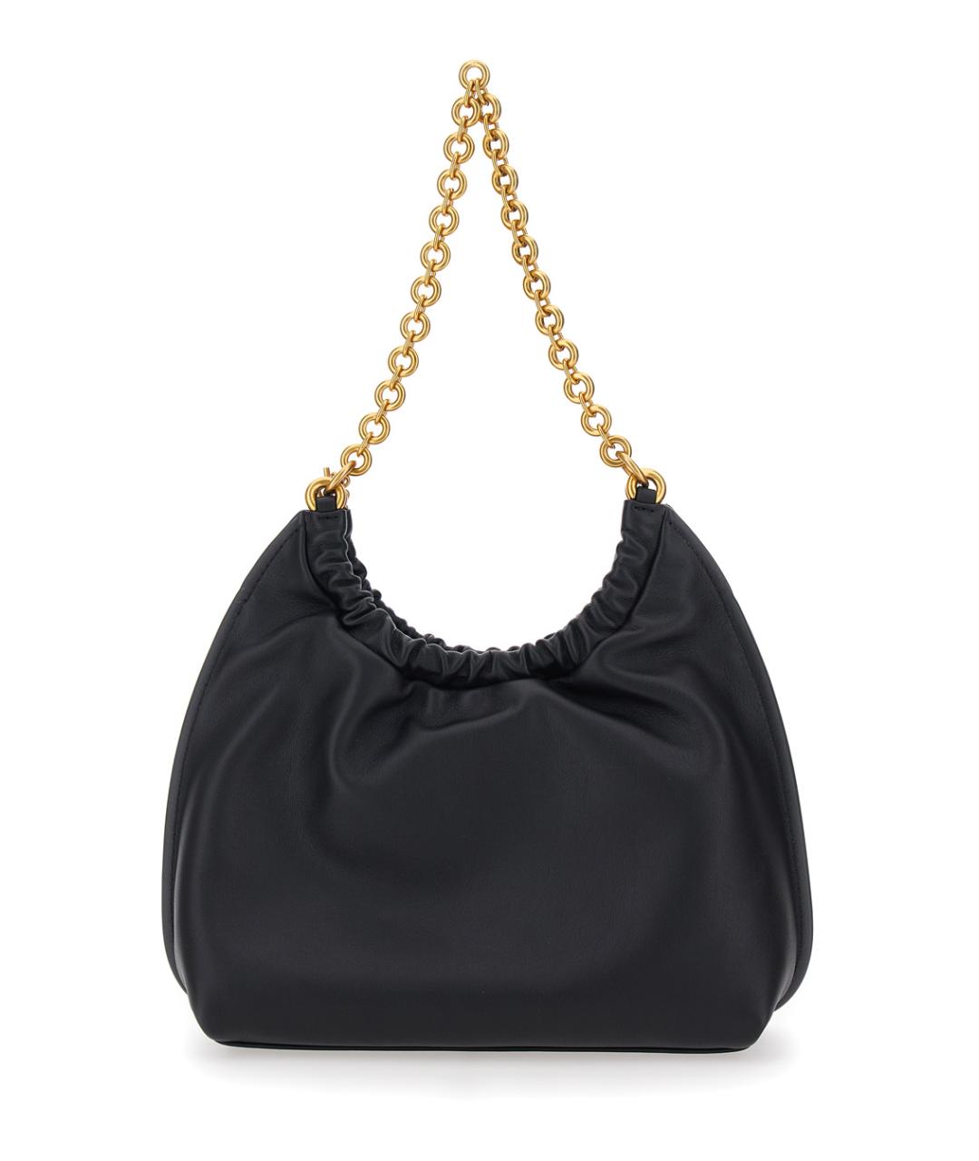 MICHAEL MICHAEL KORS Черная кожаная сумка через плечо, фото 2