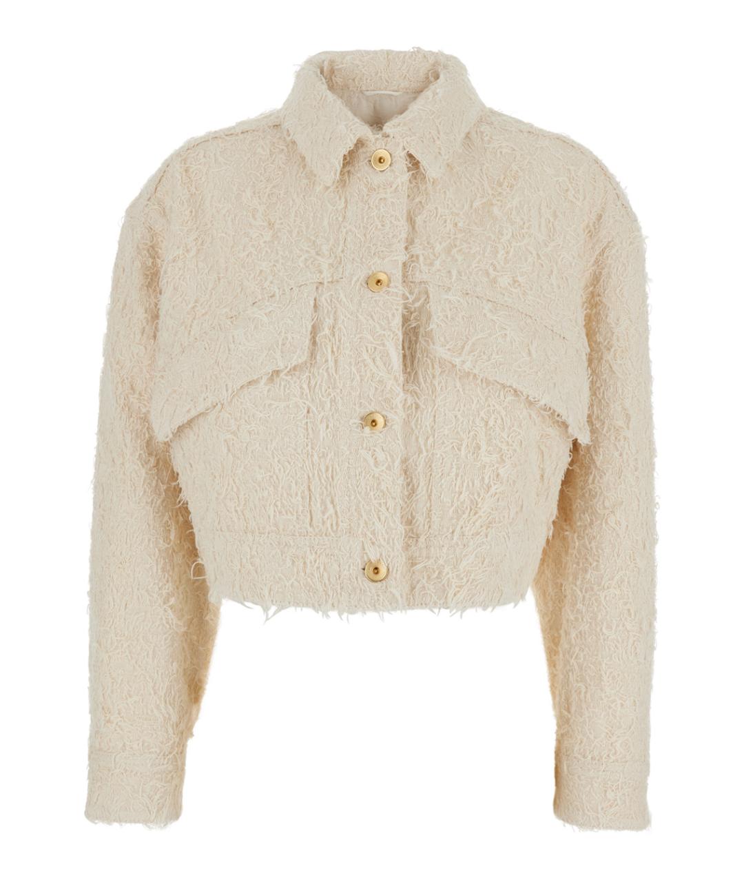 BRUNELLO CUCINELLI Белая хлопковая куртка, фото 1